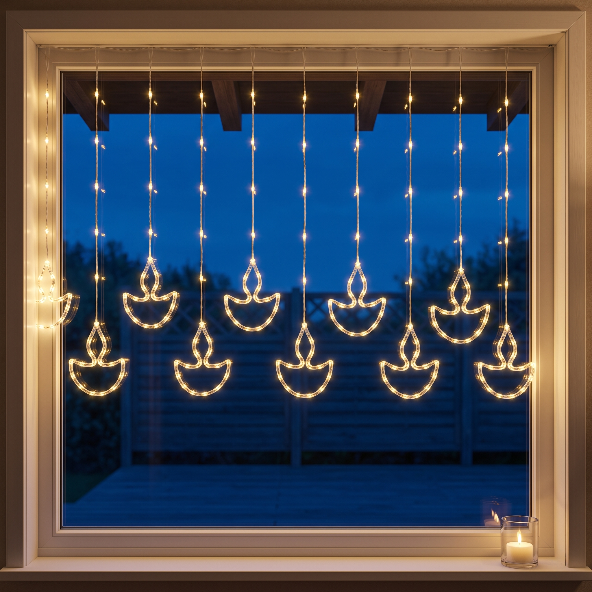 Hanging LED Diya Lights